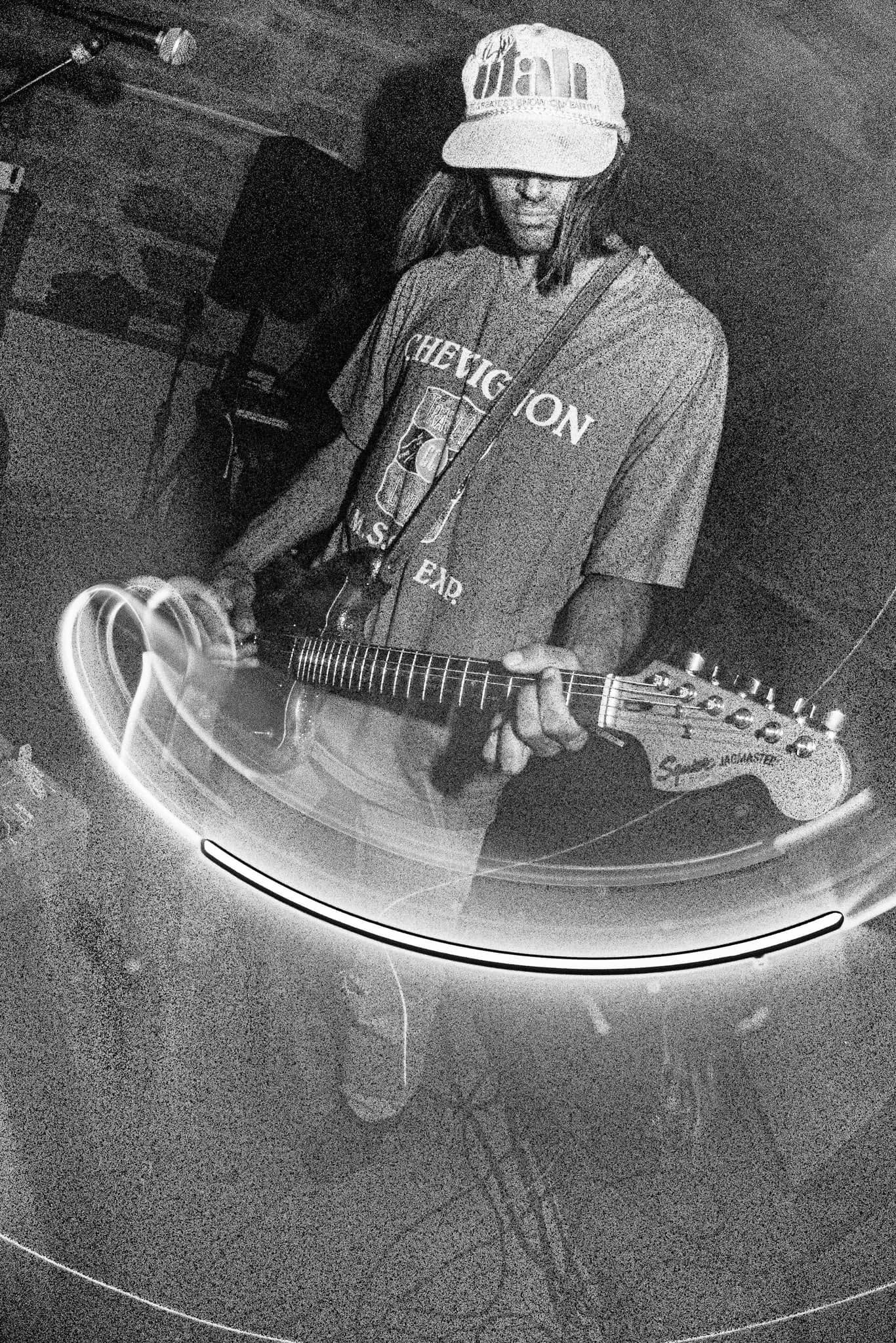 YGGL live guitar black and white