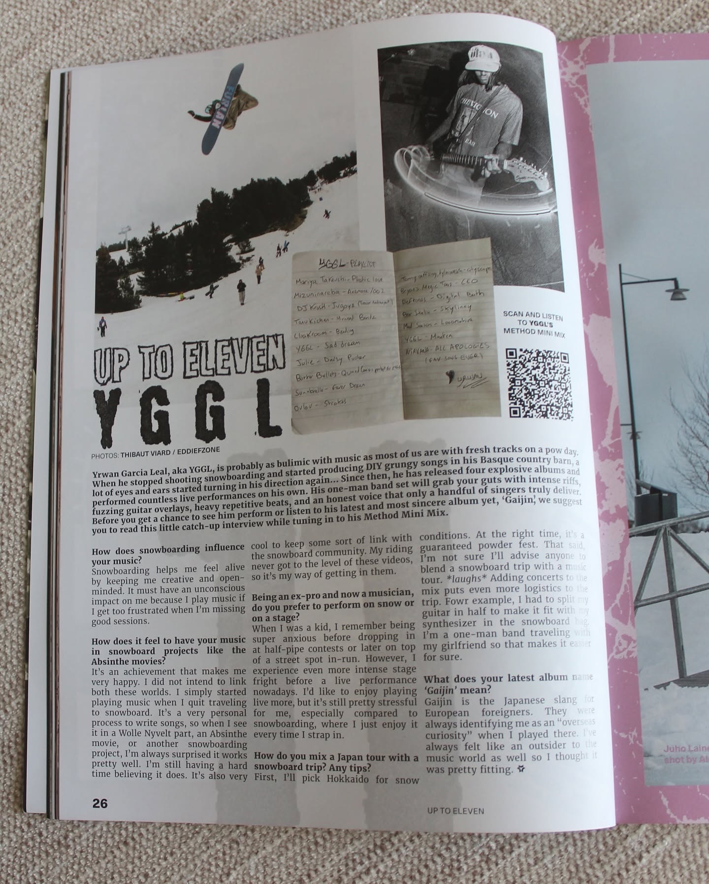 Method Magazine Up To Eleven YGGL interview